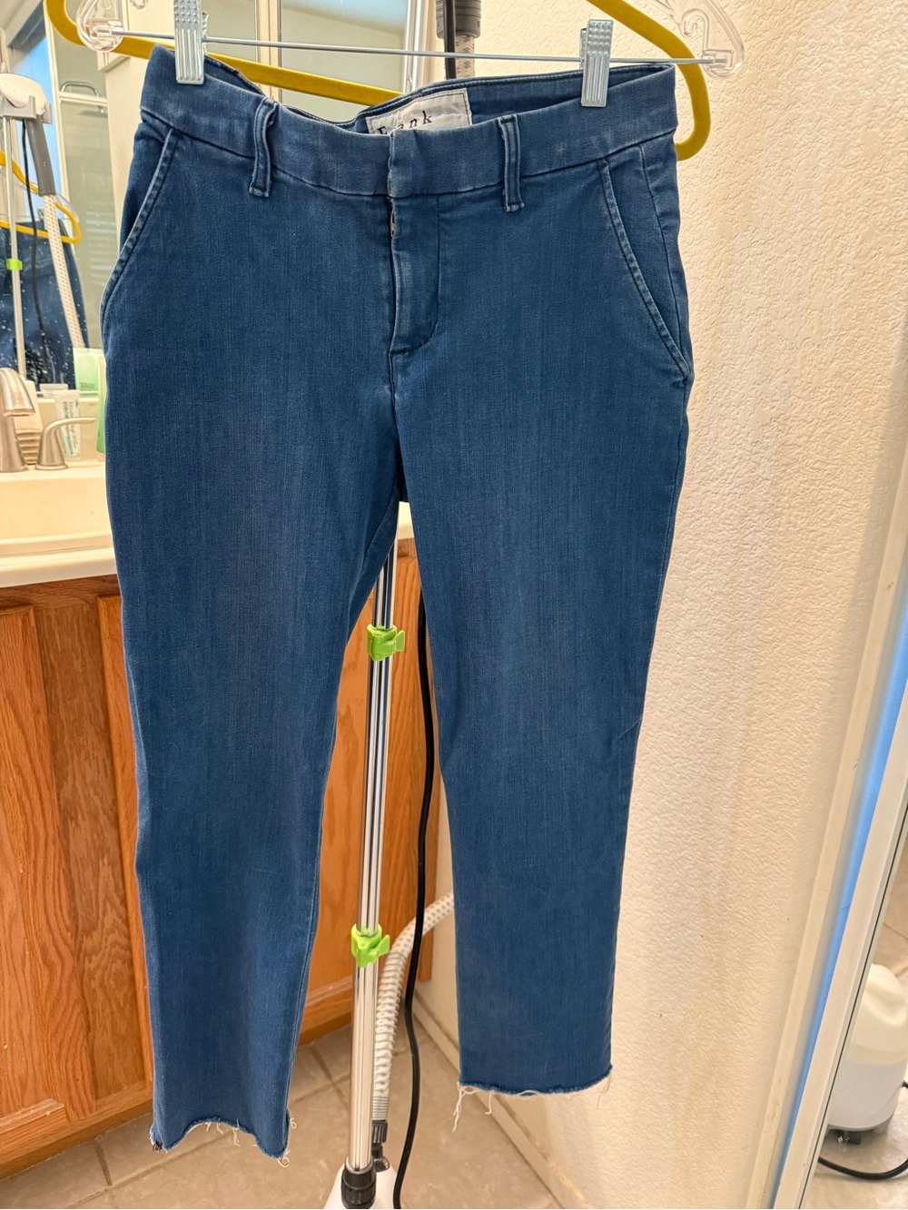 Frank & Eileen Dark Blue Cropped Slim Jeans